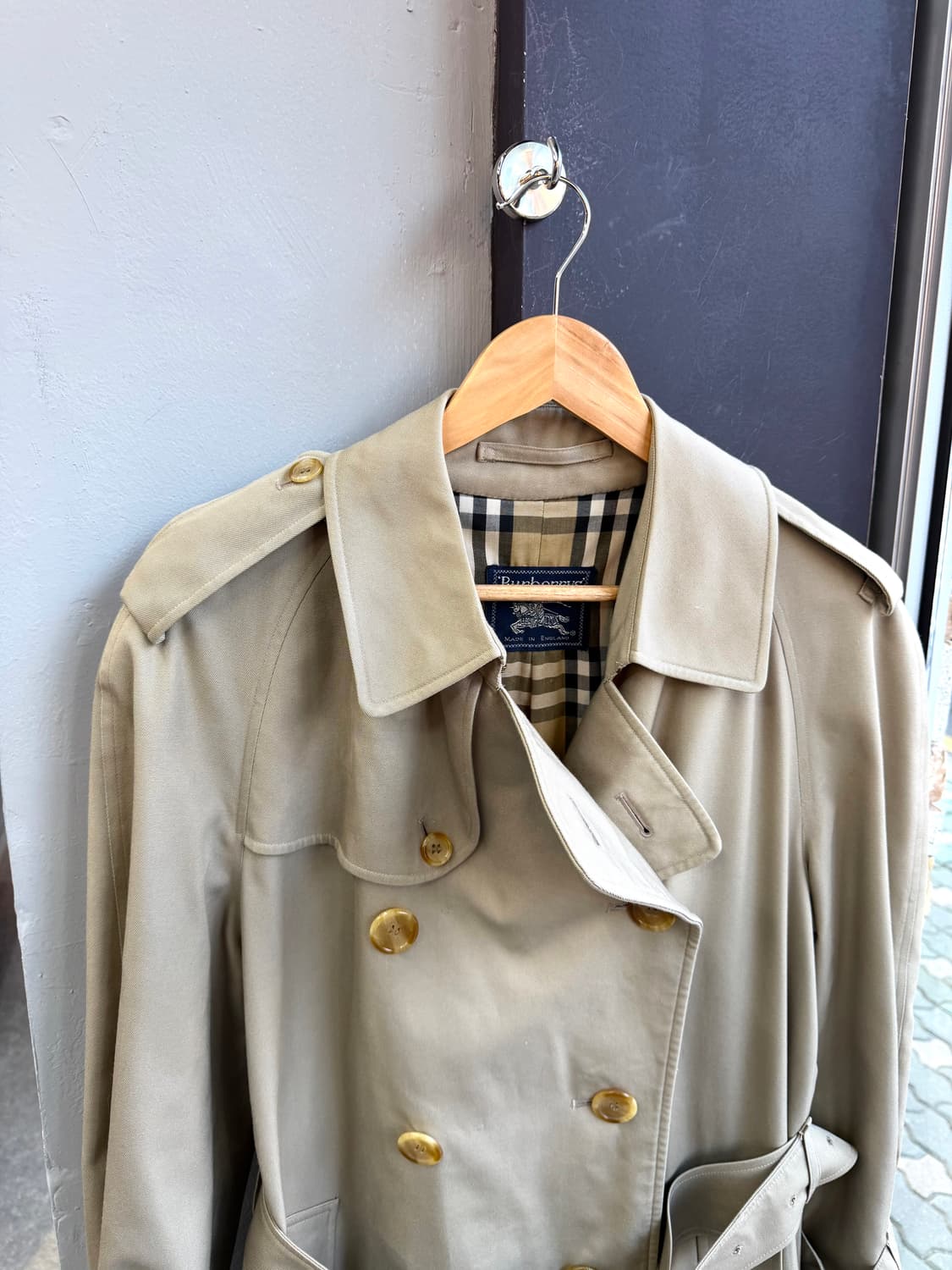 46/ 버버리 90s 아카이브 벨티드 트렌치코트 상품이미지3