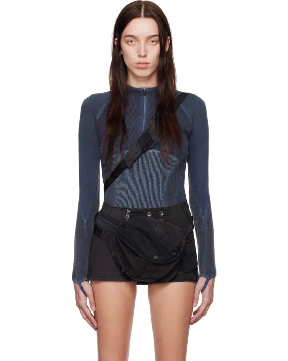 HYEIN SEO 혜인서 하프 집업 레글란 블루 2 사이즈 상품이미지2