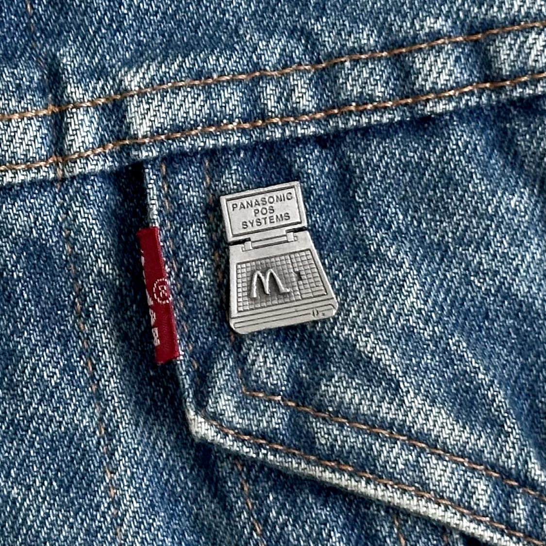 맥도날드 빈티지 크루 핀뱃지 라펠핀 ‘Panasonic POS’ 상품이미지1