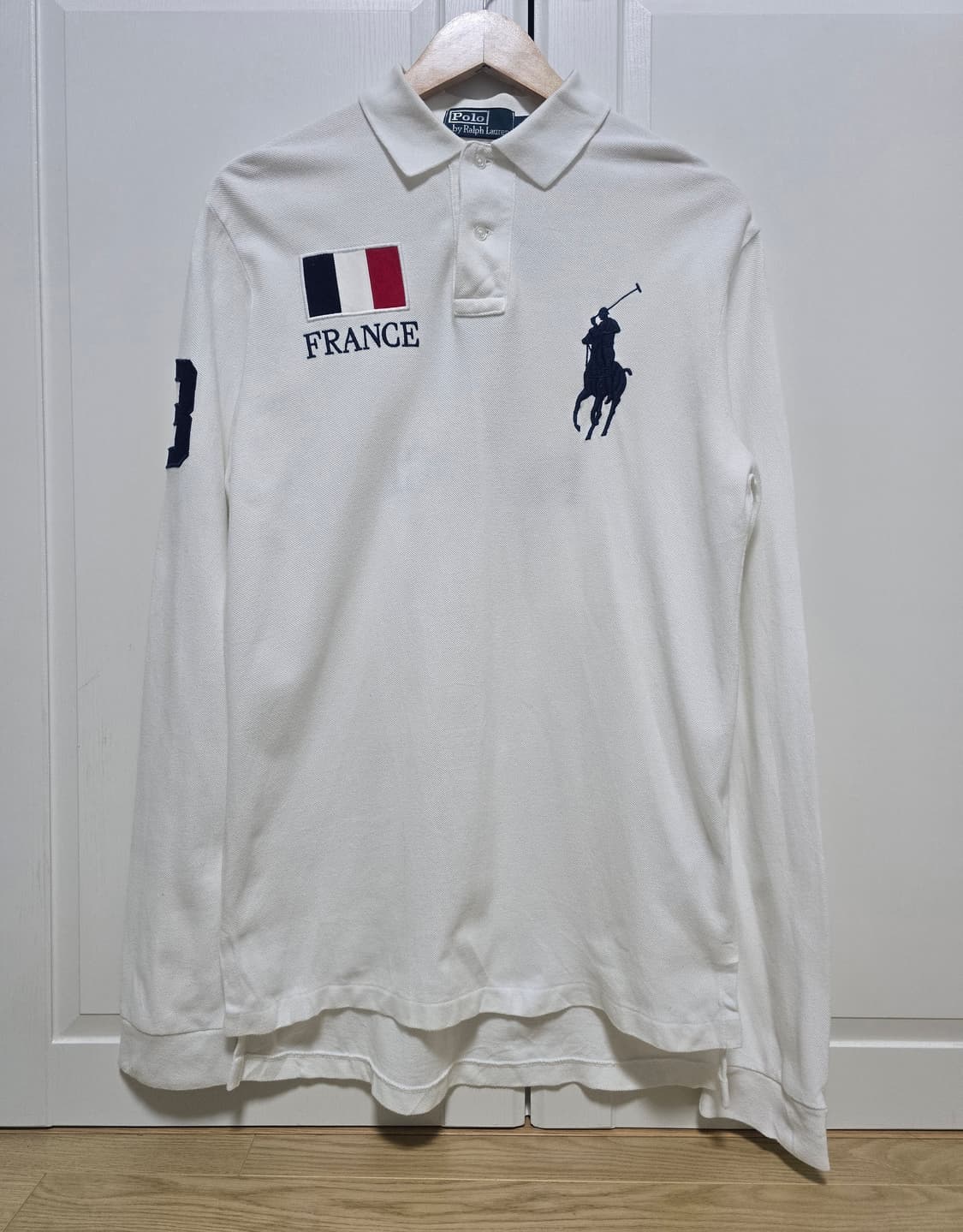 폴로 빅포니 프랑스 치프키프 화이트 긴팔 카라티 M 상품이미지1