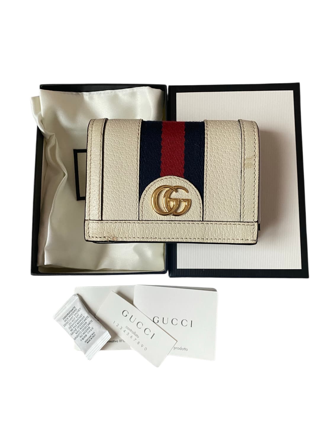 [정품,풀구성]구찌 레이디 웹 스트라이프 레더 지갑 상품이미지1