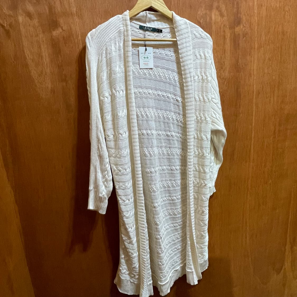 (L) Lauren 로렌 랄프 로렌 케이블 롱 니트 가디건   상품이미지3