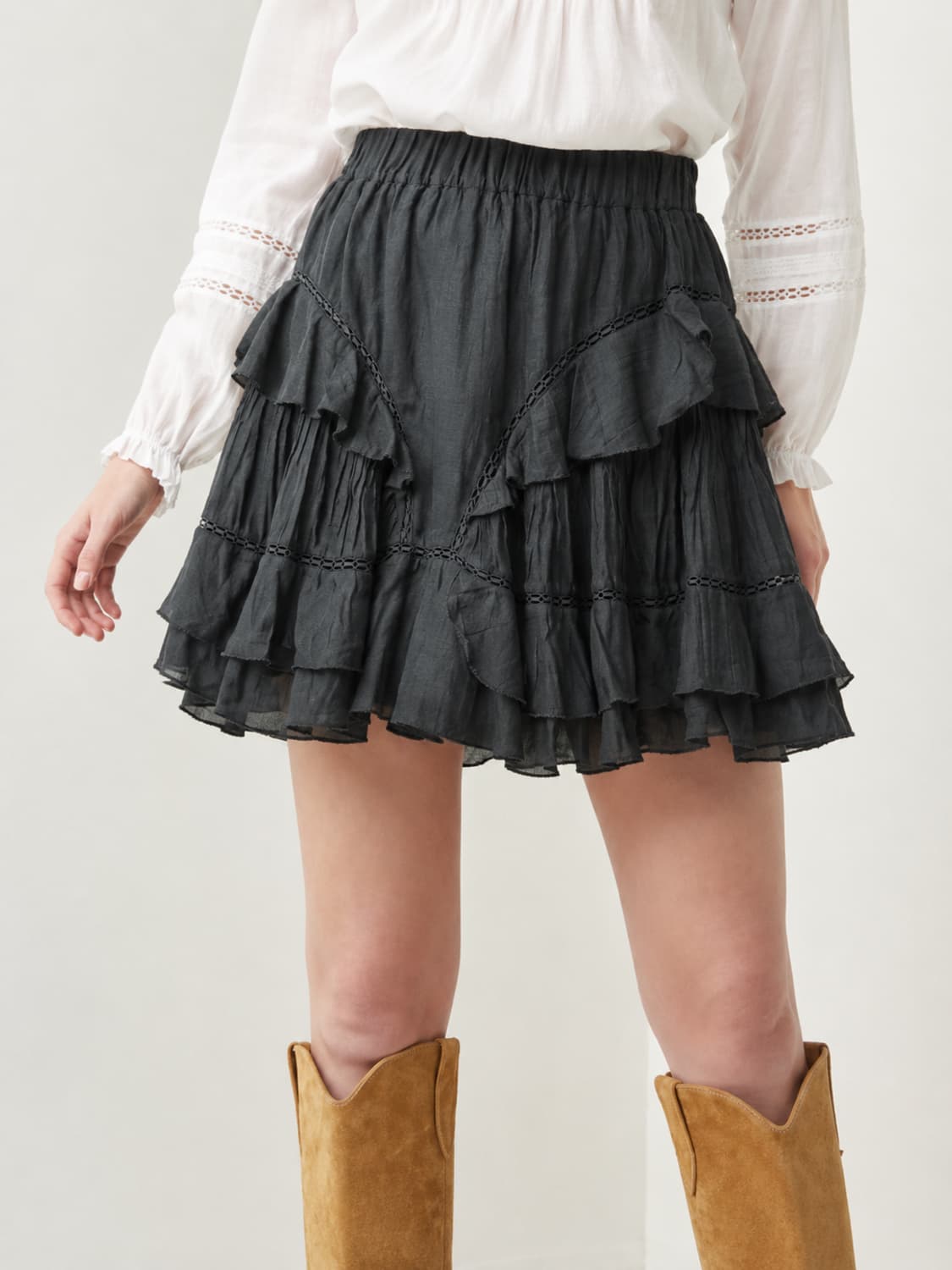 이자벨마랑 alikaya skirt 알리카야스커트 린넨치마 38사이즈 상품이미지2