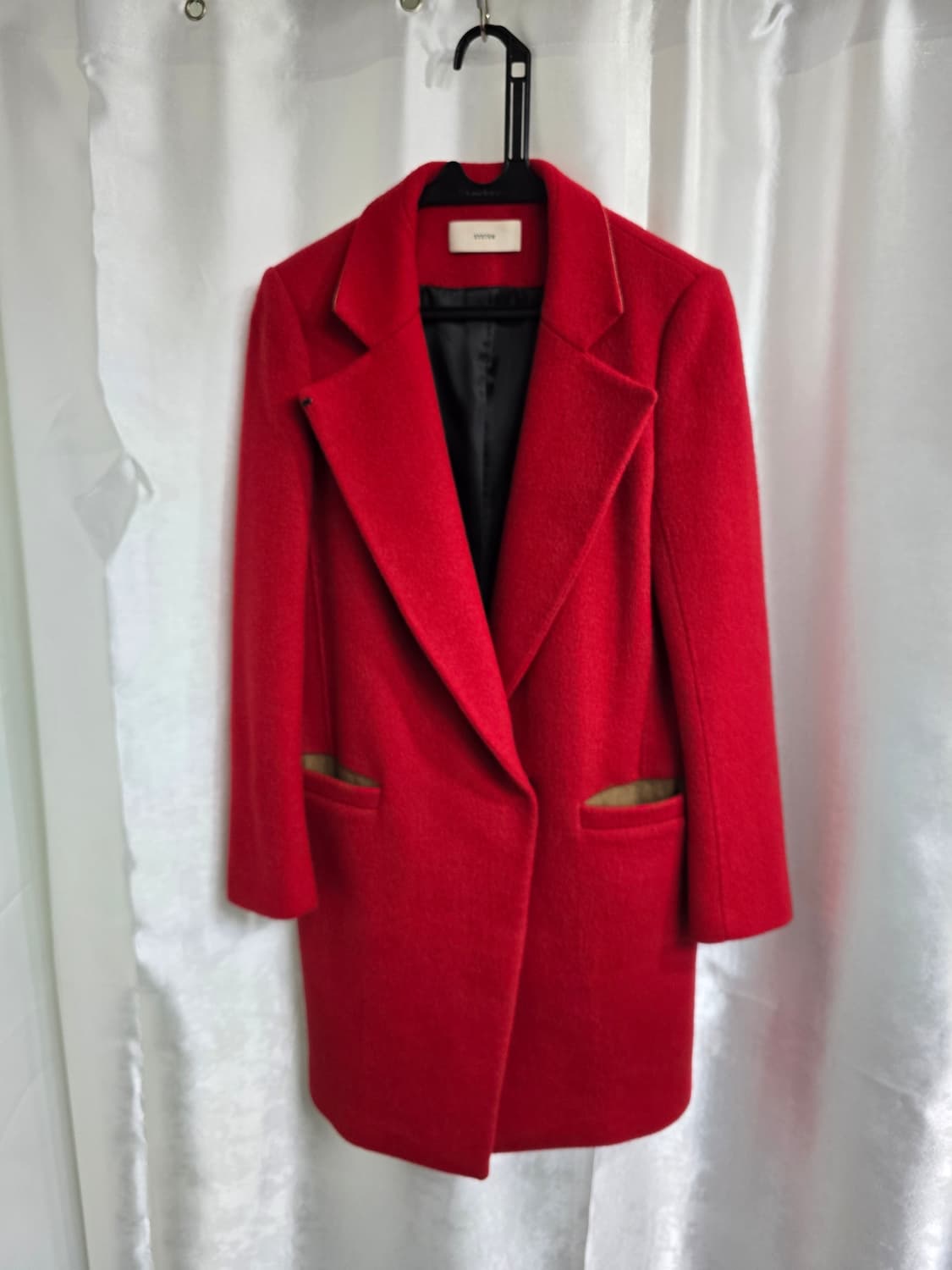 시스템 레드 모직 코트 (1800) 상품이미지1