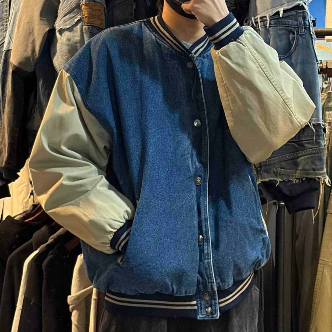 [NO.9] VTG 데님 바시티자켓 상품이미지4