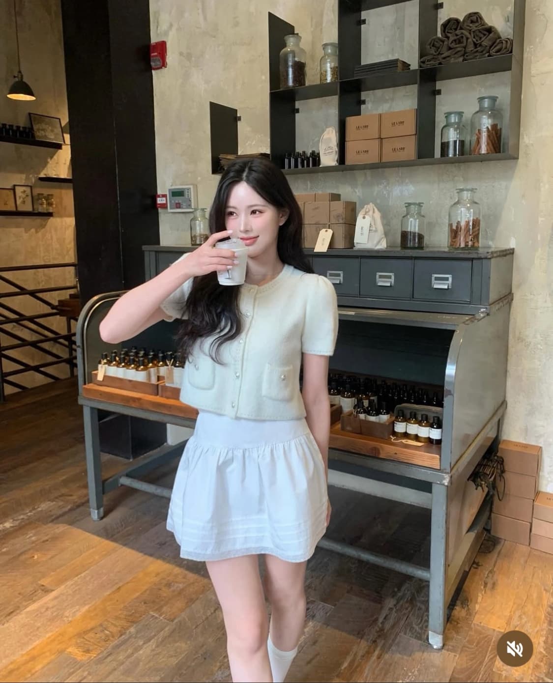 minete blossom skirt 미네트 블로썸 스커트 s 상품이미지1