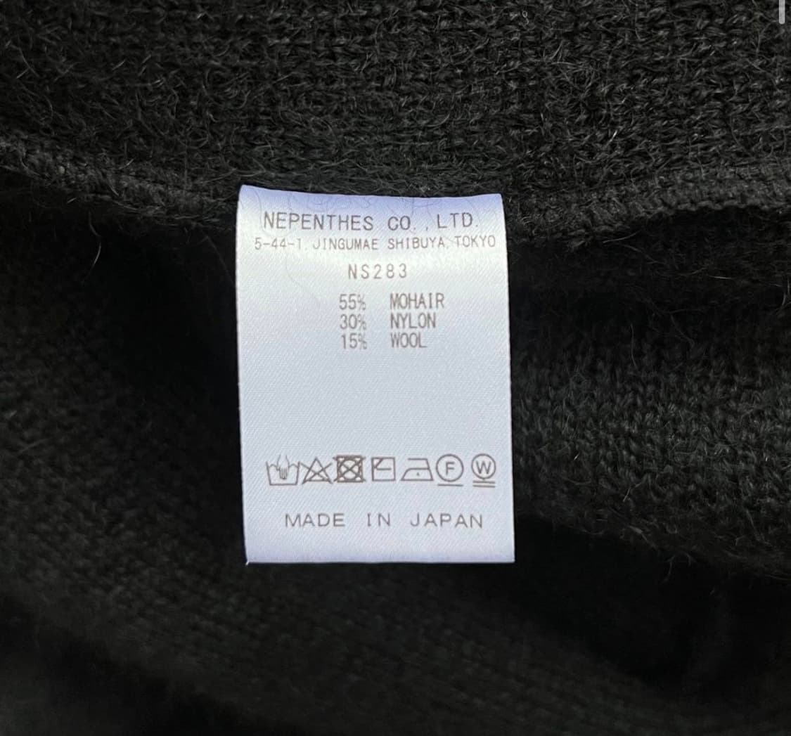 [M] 니들스 모헤어 니트집업 가디건 블랙 상품이미지3