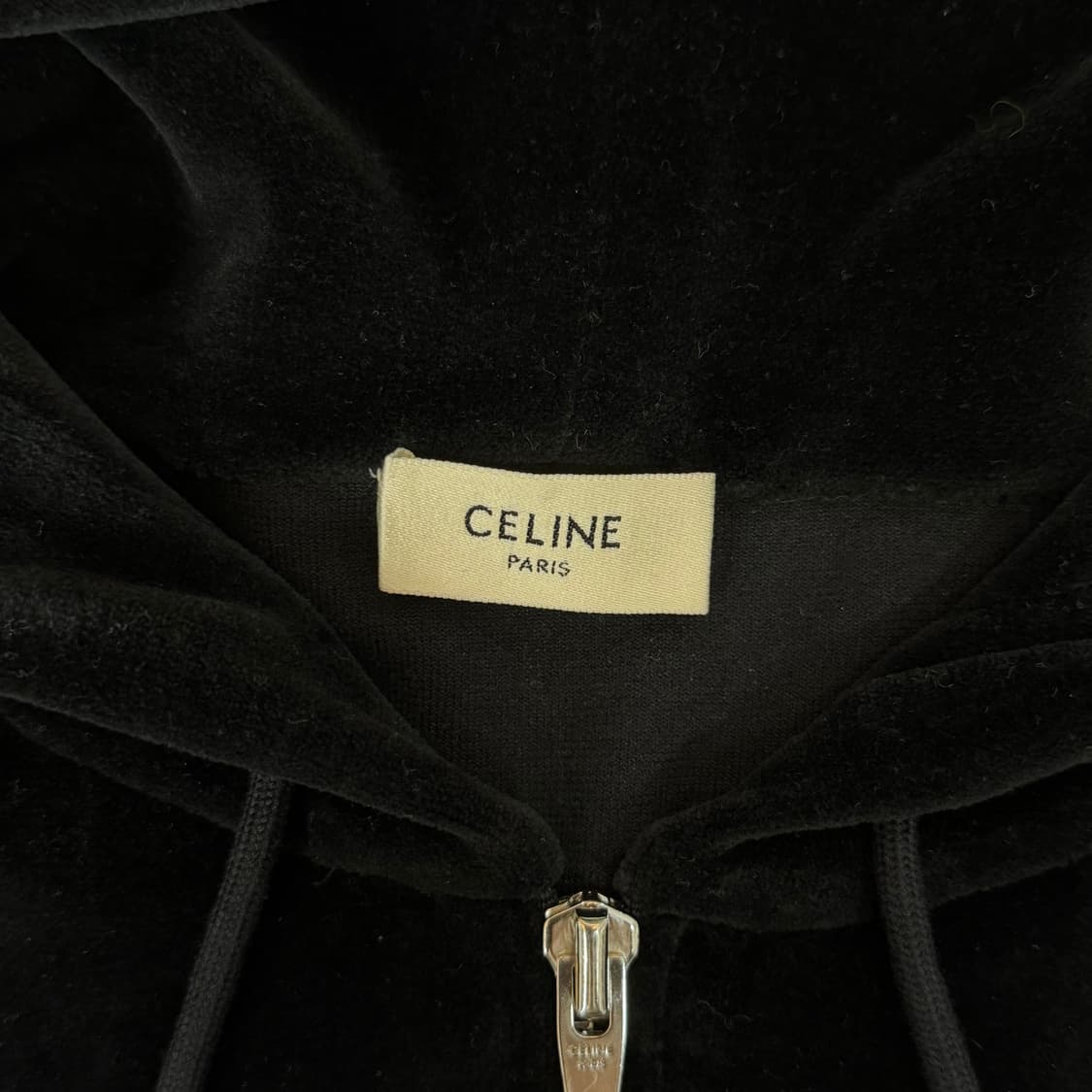 [리오브] 셀린느 트리오페 벨루어 트랙 벨벳 후드집업 상품이미지4