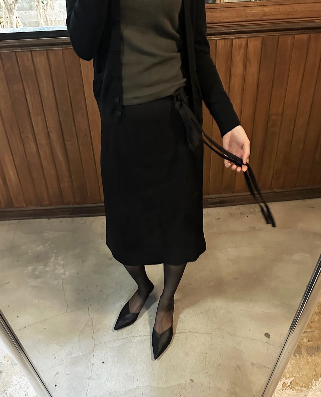 ISABEL MARANT ribbon tie midi skirt 상품이미지3