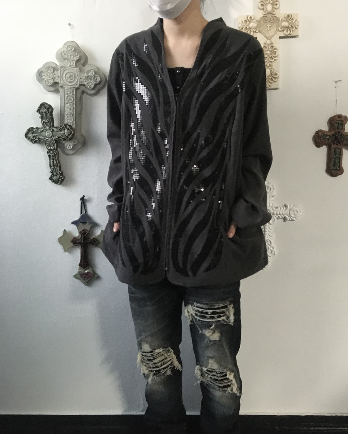 Tribal pattern point zip up 상품이미지1