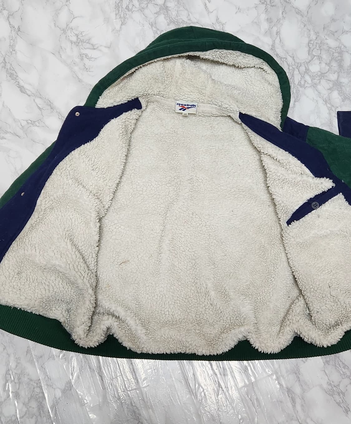 L 리복 빅로고 올드스쿨 90s 플러스 후리스 모직 자켓 상품이미지7