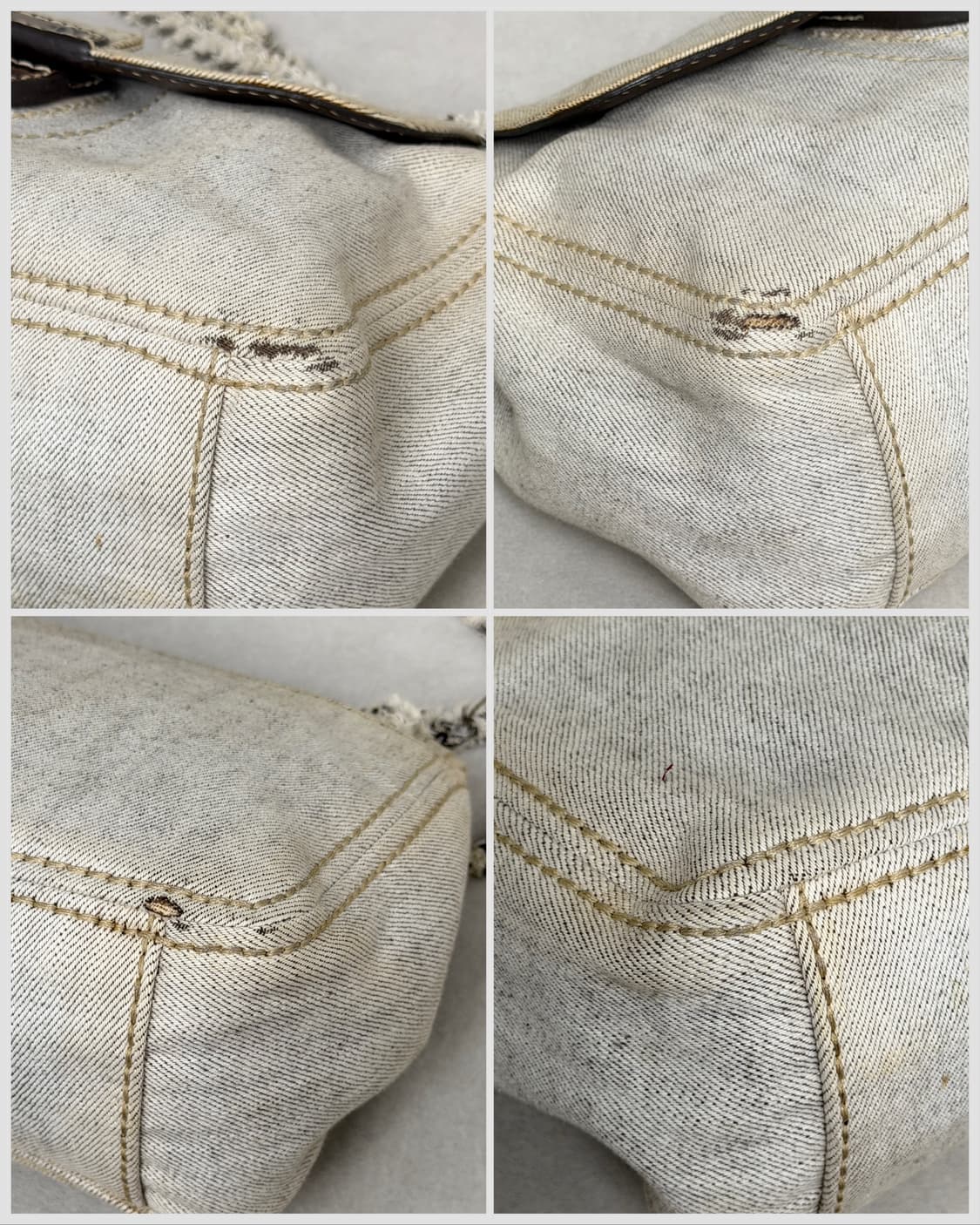 프라다 라이트 워시 데님 체인 숄더백 BR4659 상품이미지7