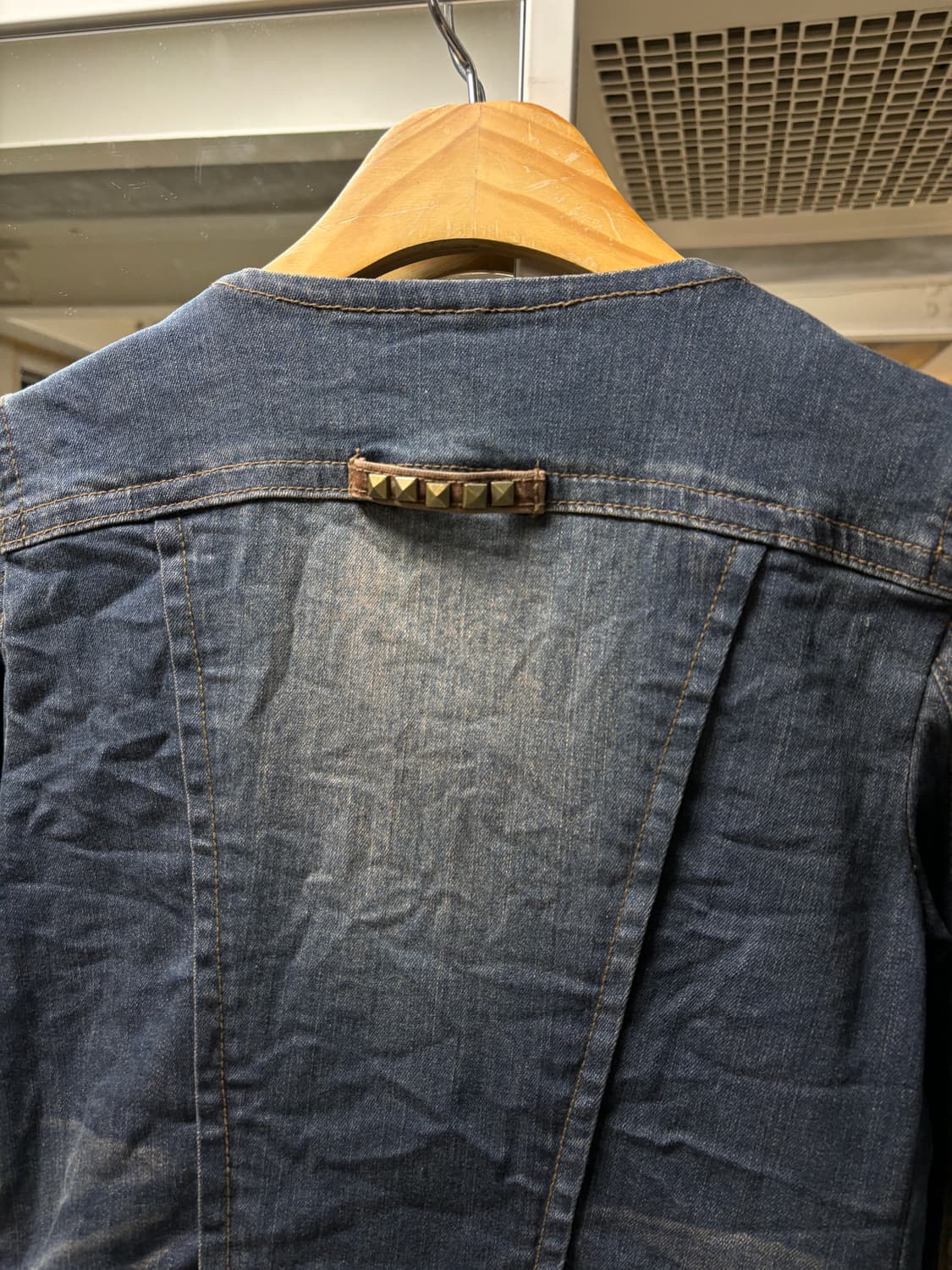 오브제 스터드 집업 데님자켓  상품이미지8