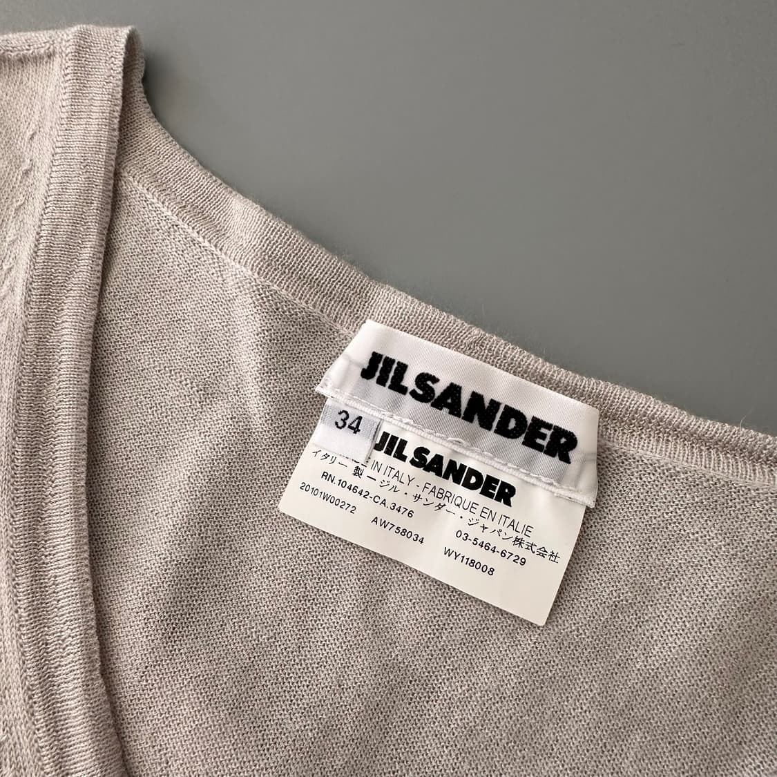 질샌더 jil sander 브이넥 니트 상품이미지5