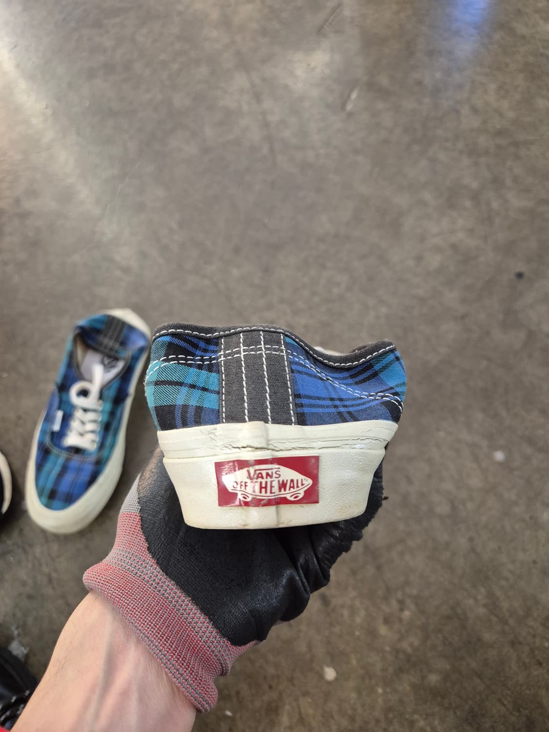 반스 어센틱 44 DX 체크 스니커즈 상품이미지5