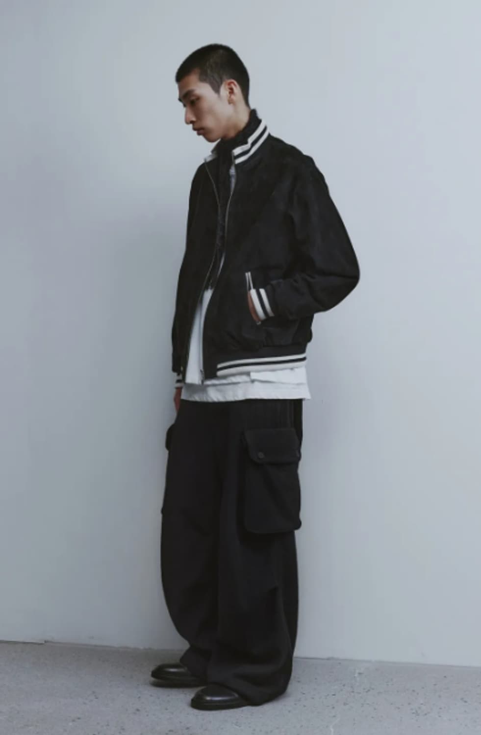 유스 스웨이드 트랙 자켓 M 상품이미지4