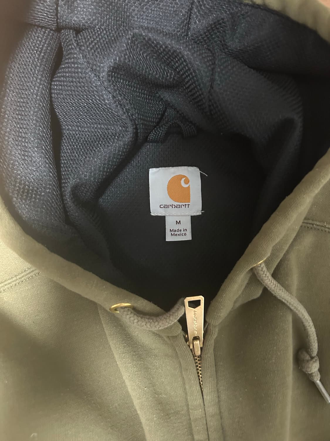 칼하트 써멀 후드집업 카키 상품이미지2