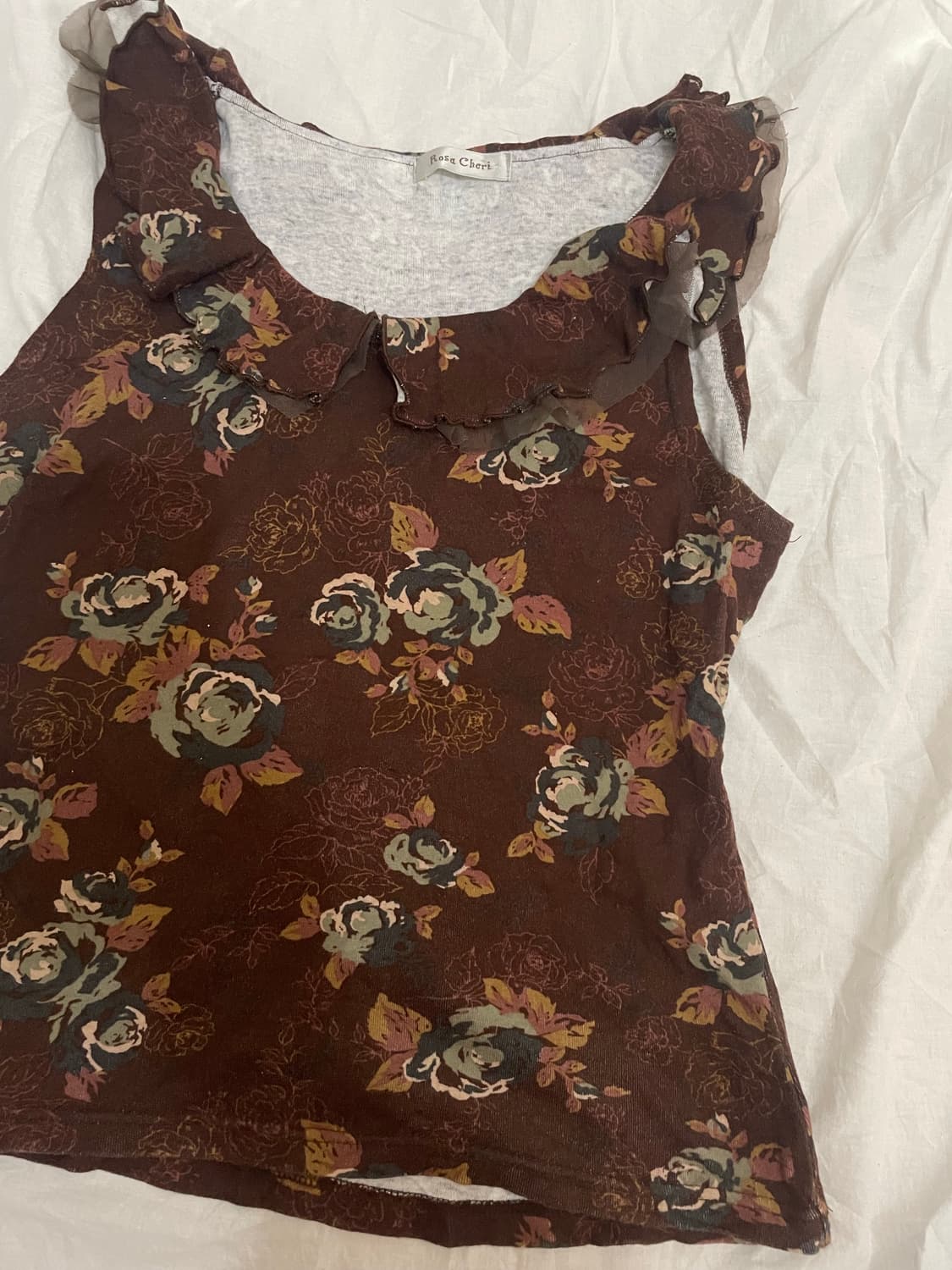 보헤미안 플라워 슬리브리스  상품이미지3