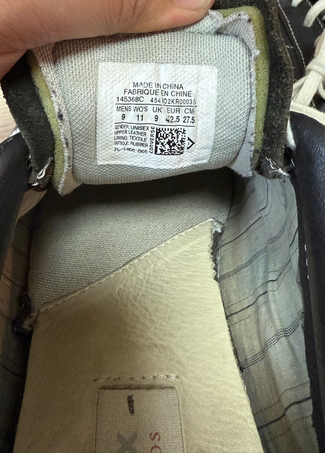 컨버스 존바바토스 원스타 레더 275사이즈 상품이미지7