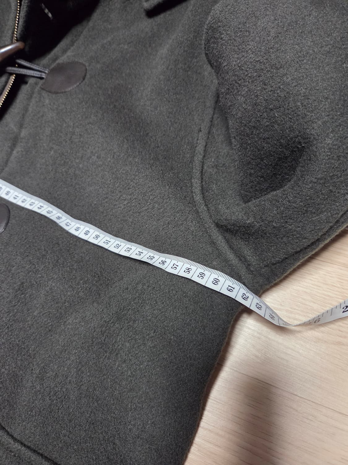 NII 더플코트 떡볶이 코트 딥그린 울코트 상품이미지5