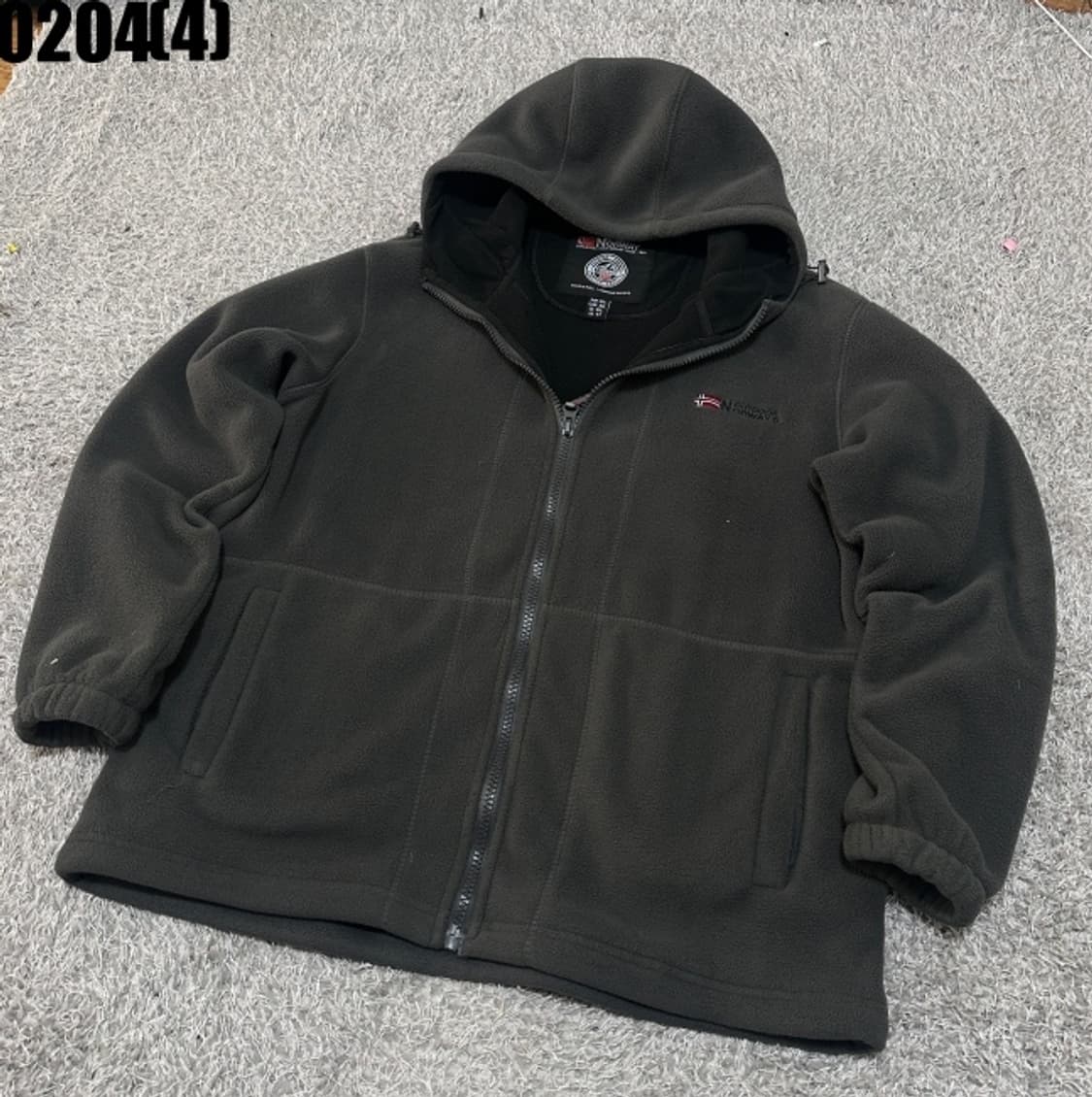 [2XL] 노르웨이 아웃도어 플리스 후드 집업 자켓 0204(4) 상품이미지1