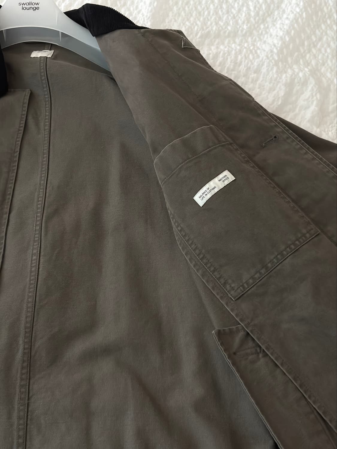 어나더오피스 Bonjour Mac Coat  (Gray mocha) 상품이미지5