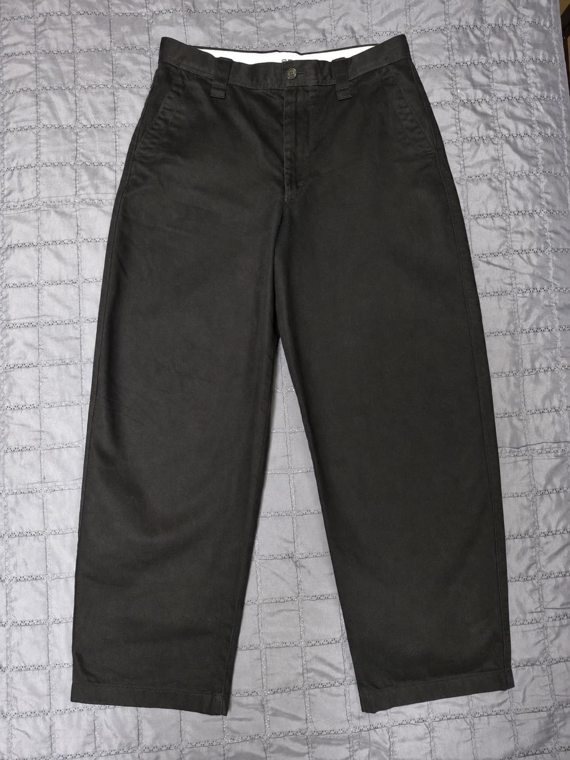 [79]유니클로U 와이드핏치노팬츠 블랙 상품이미지1