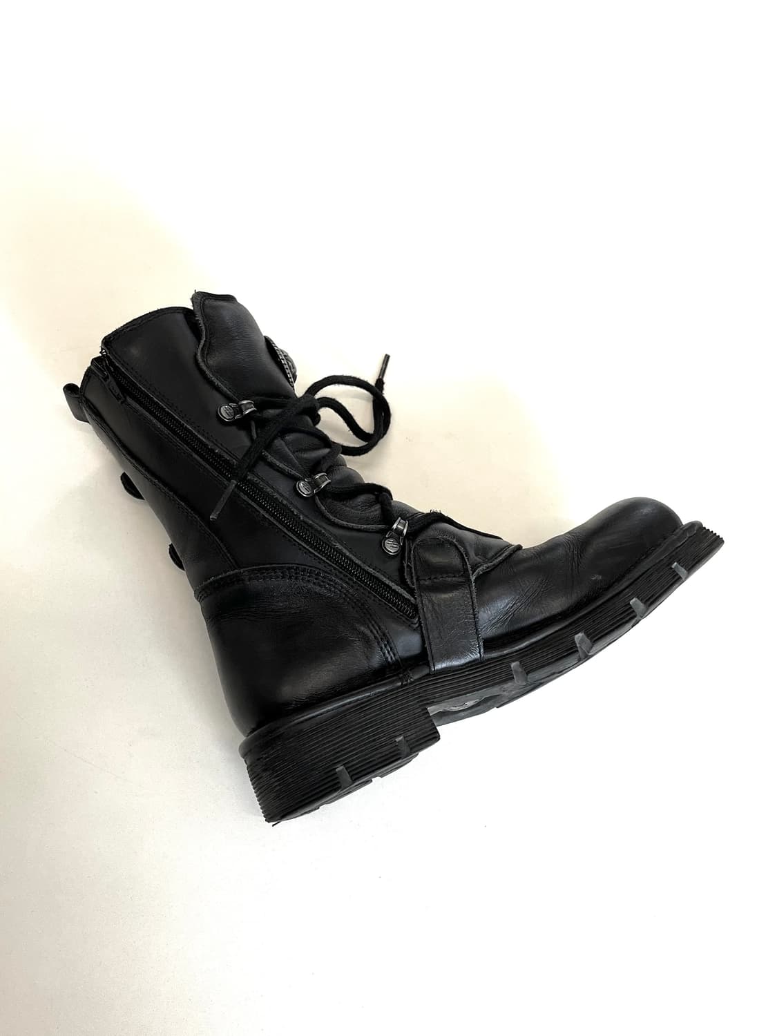 NEW ROCK 뉴락 메탈 버클 벨트 레더 부츠 상품이미지5