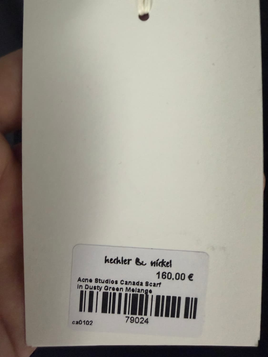 아크네스튜디오 머플러 더스티그린멜란지 새제품 상품이미지3