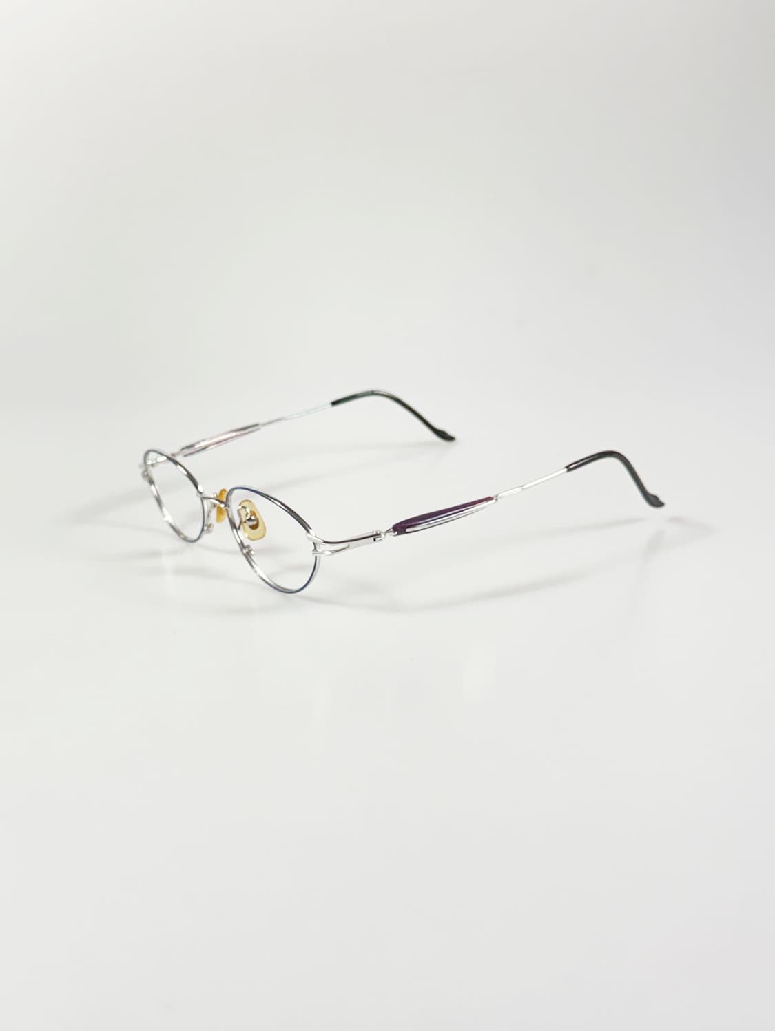 DEEPLE 실버 슬림 오벌 프레임 빈티지 안경 상품이미지3