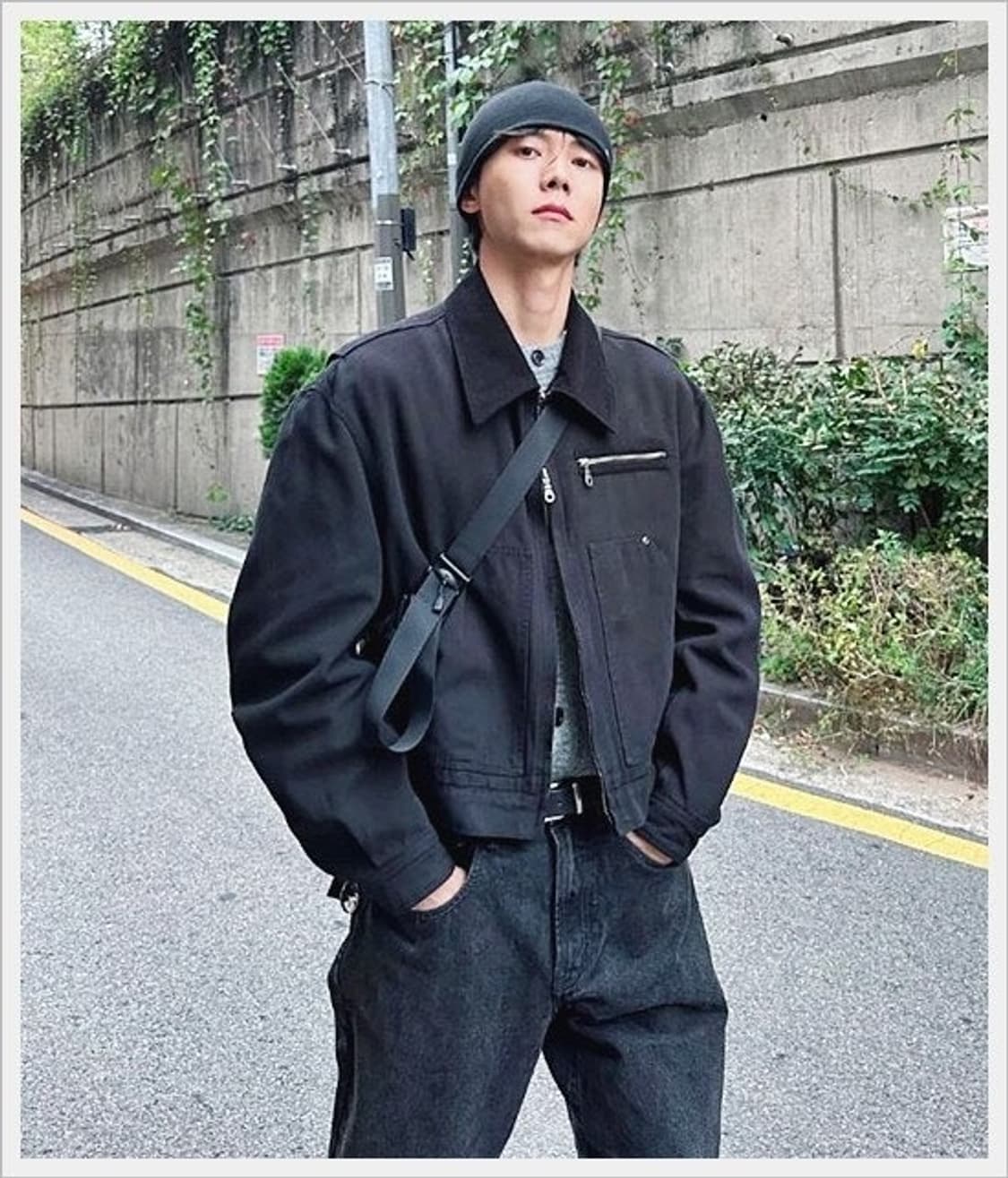 쿠어 오버다잉 페이디드 워크자켓 주우재 착용 상품이미지3