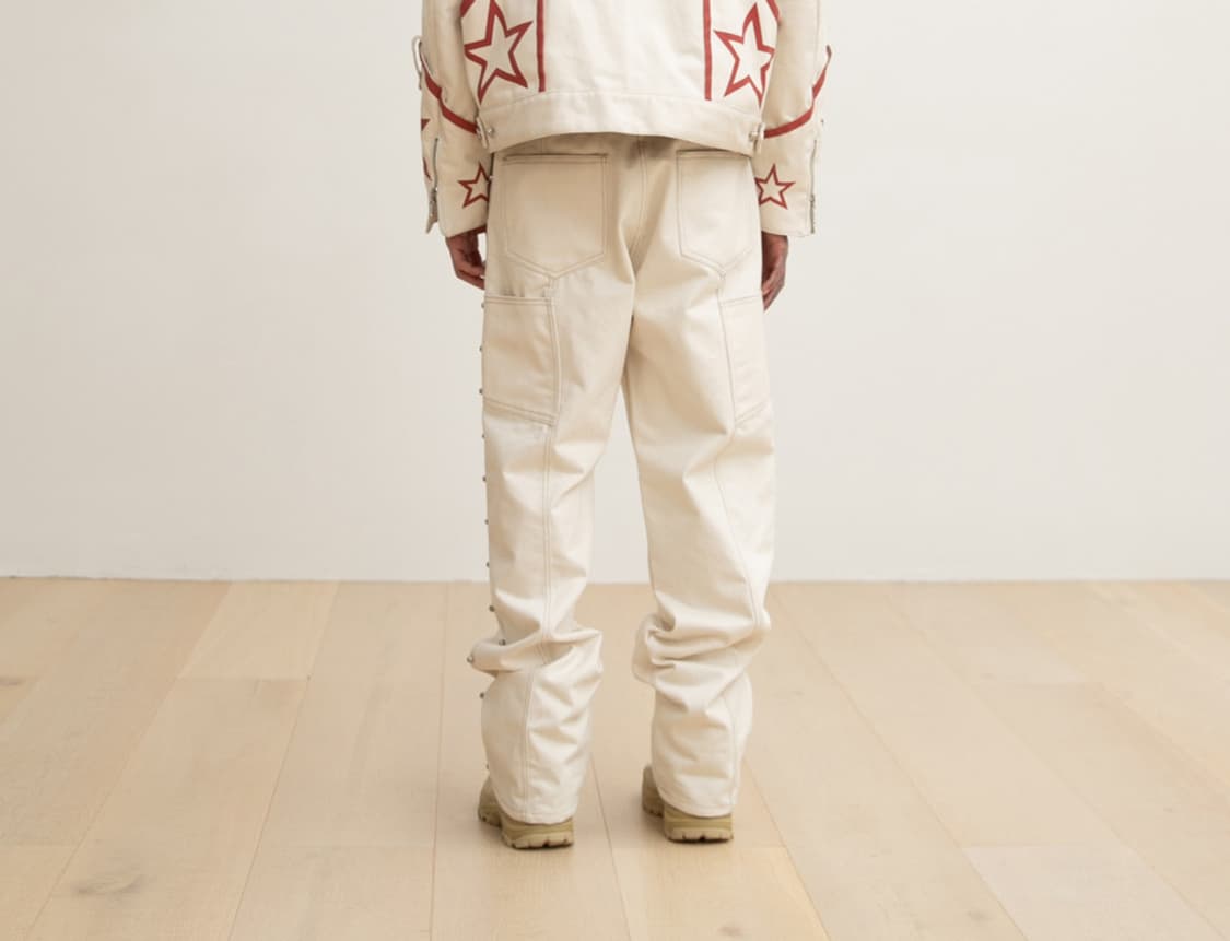 웨스켄 스터드 디테일드 데님 팬츠 상품이미지8