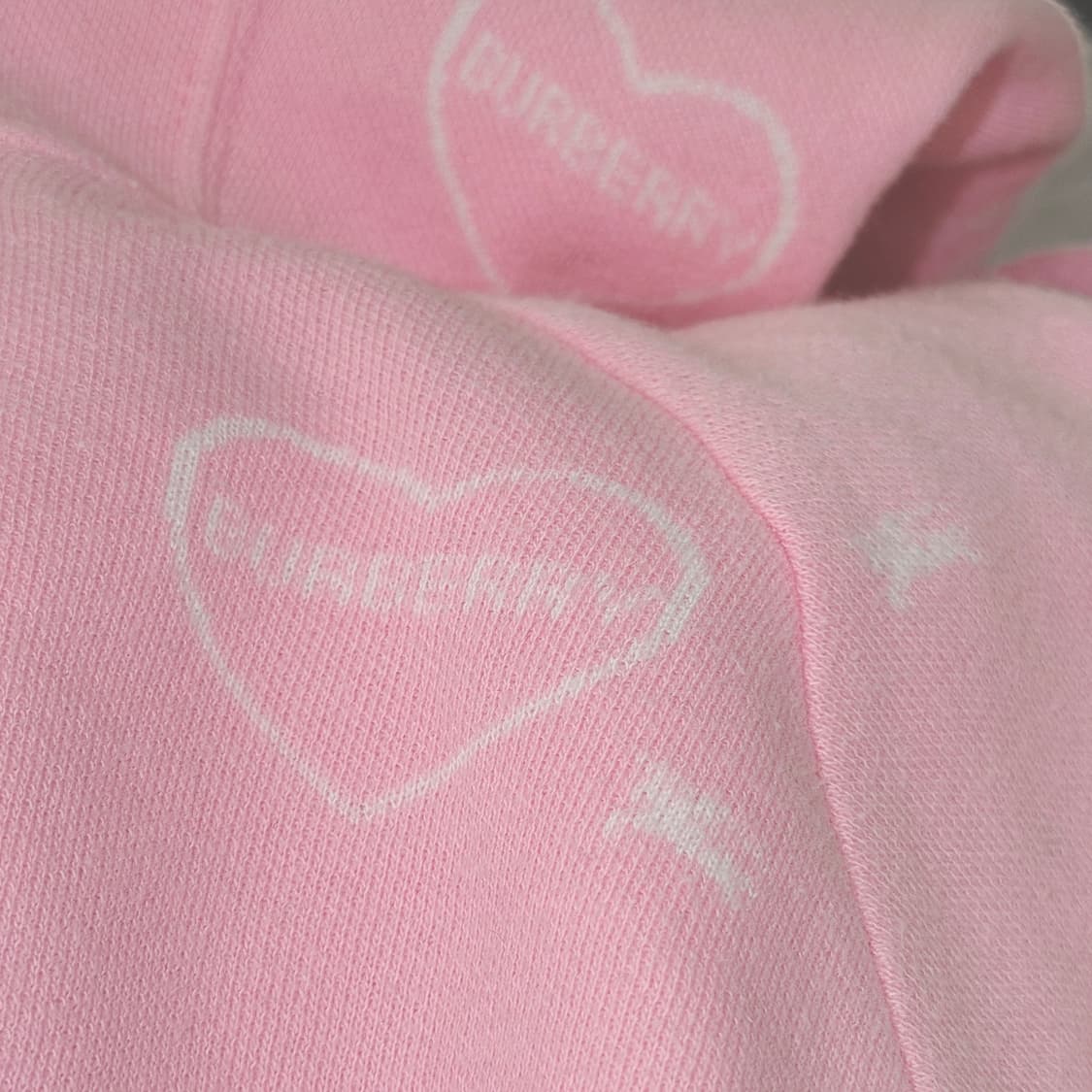 버버리 핑크 하트 후드 히메 갸루 로리타 명품 정품 빈티지 상품이미지2