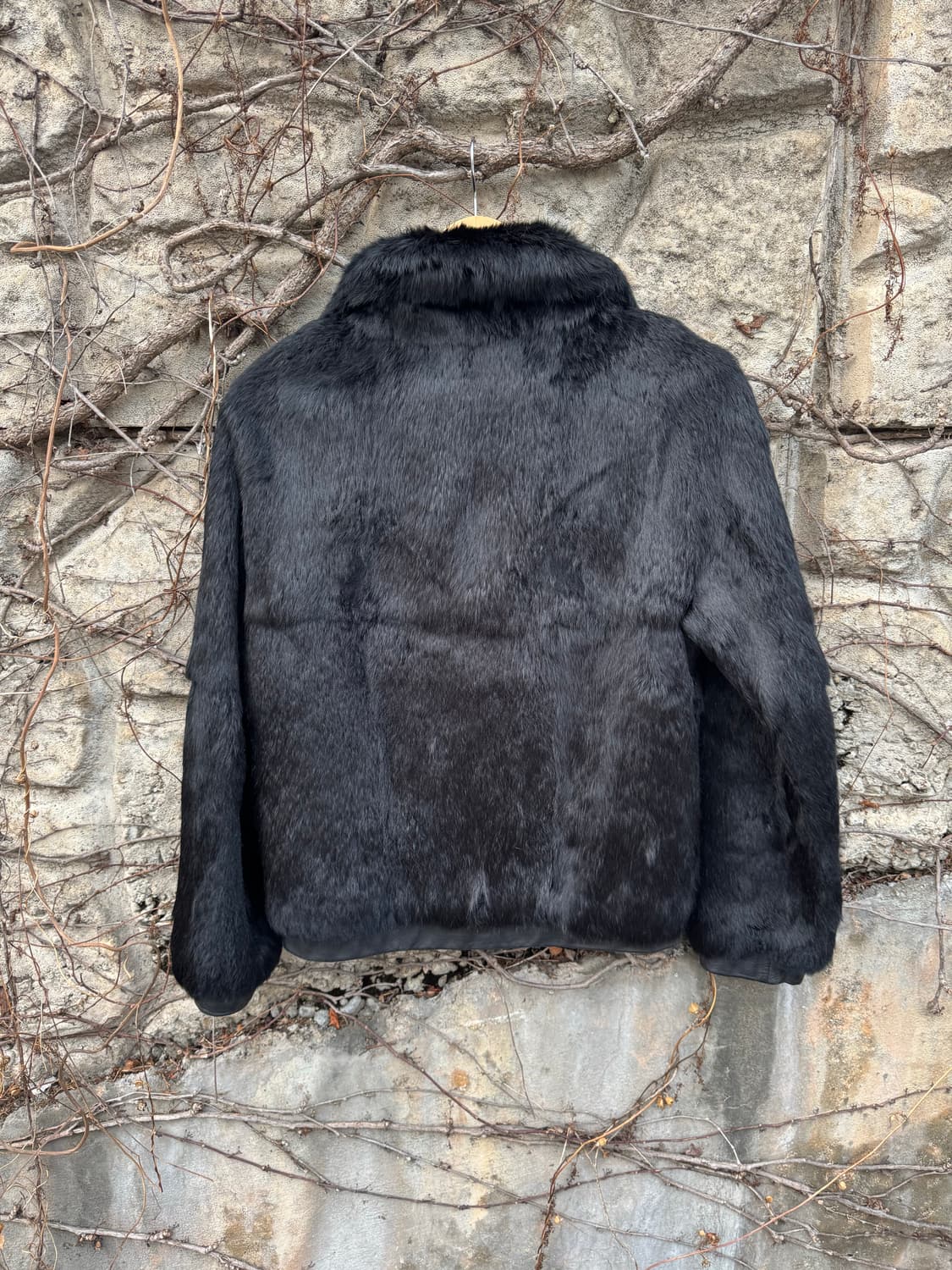 Leega 토끼털 양가죽 여성 레더 자켓 상품이미지2