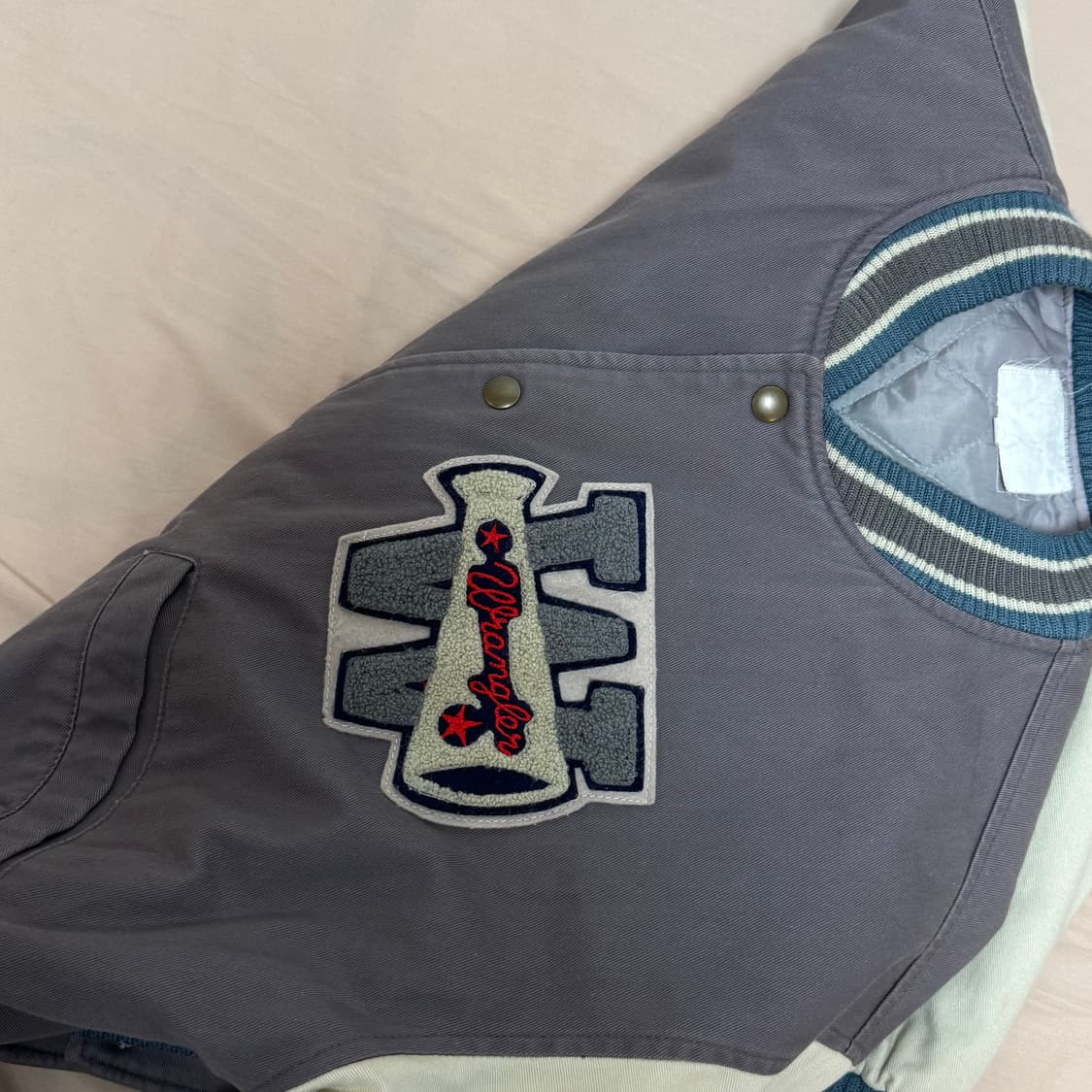 90s 랭글러 바시티 자켓 M 상품이미지5