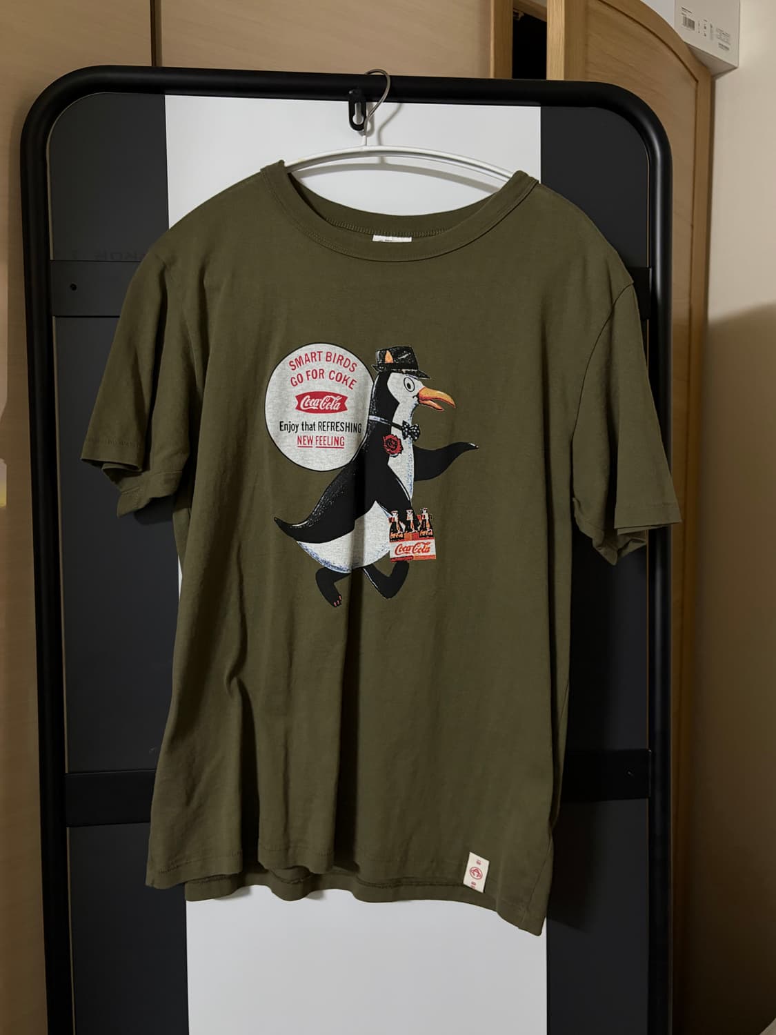 [빈티지] 코카콜라 카키컬러 티셔츠 상품이미지1