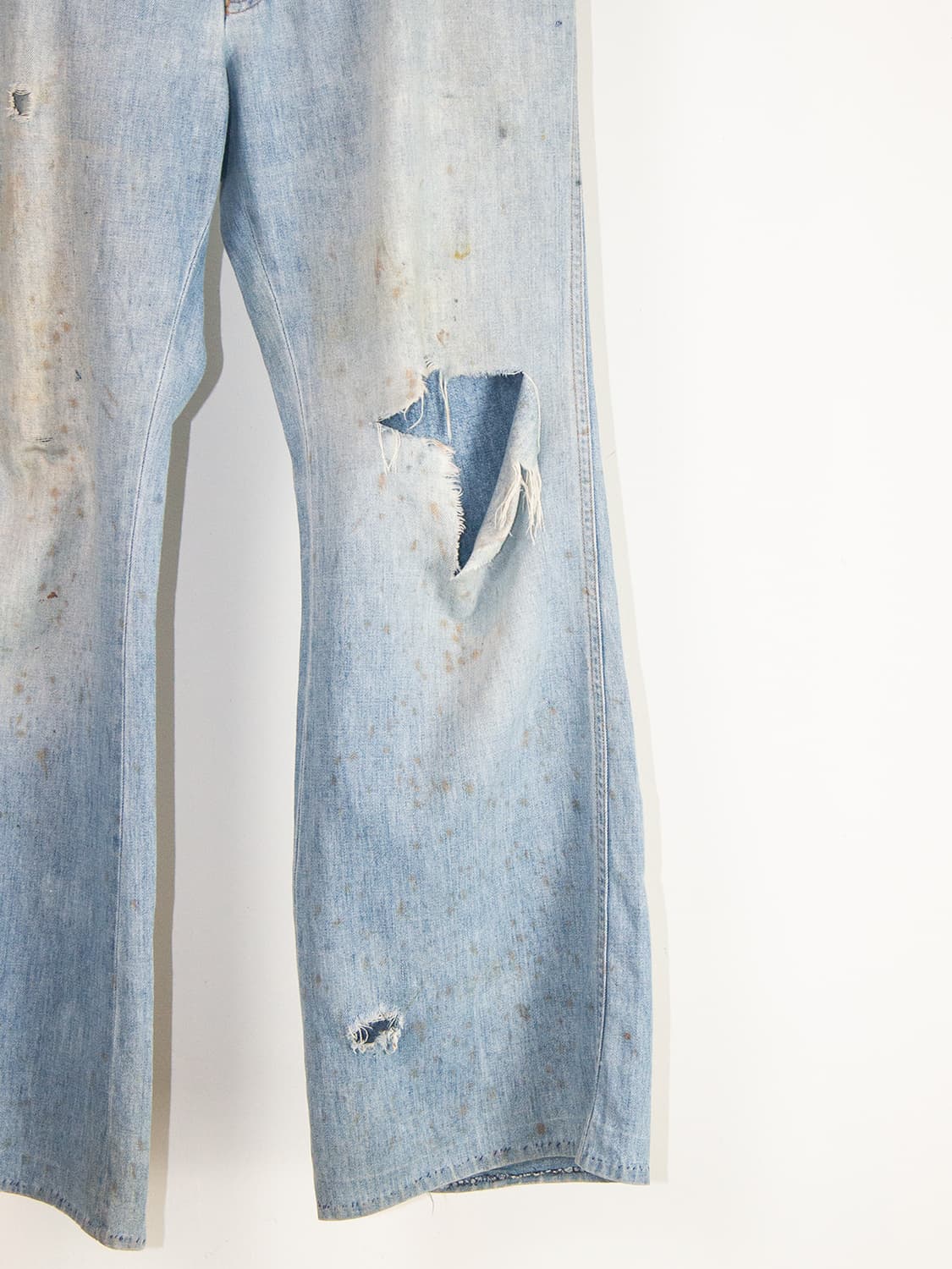 70s Levis 더티 와이드 플레어핏 데님 팬츠 상품이미지5