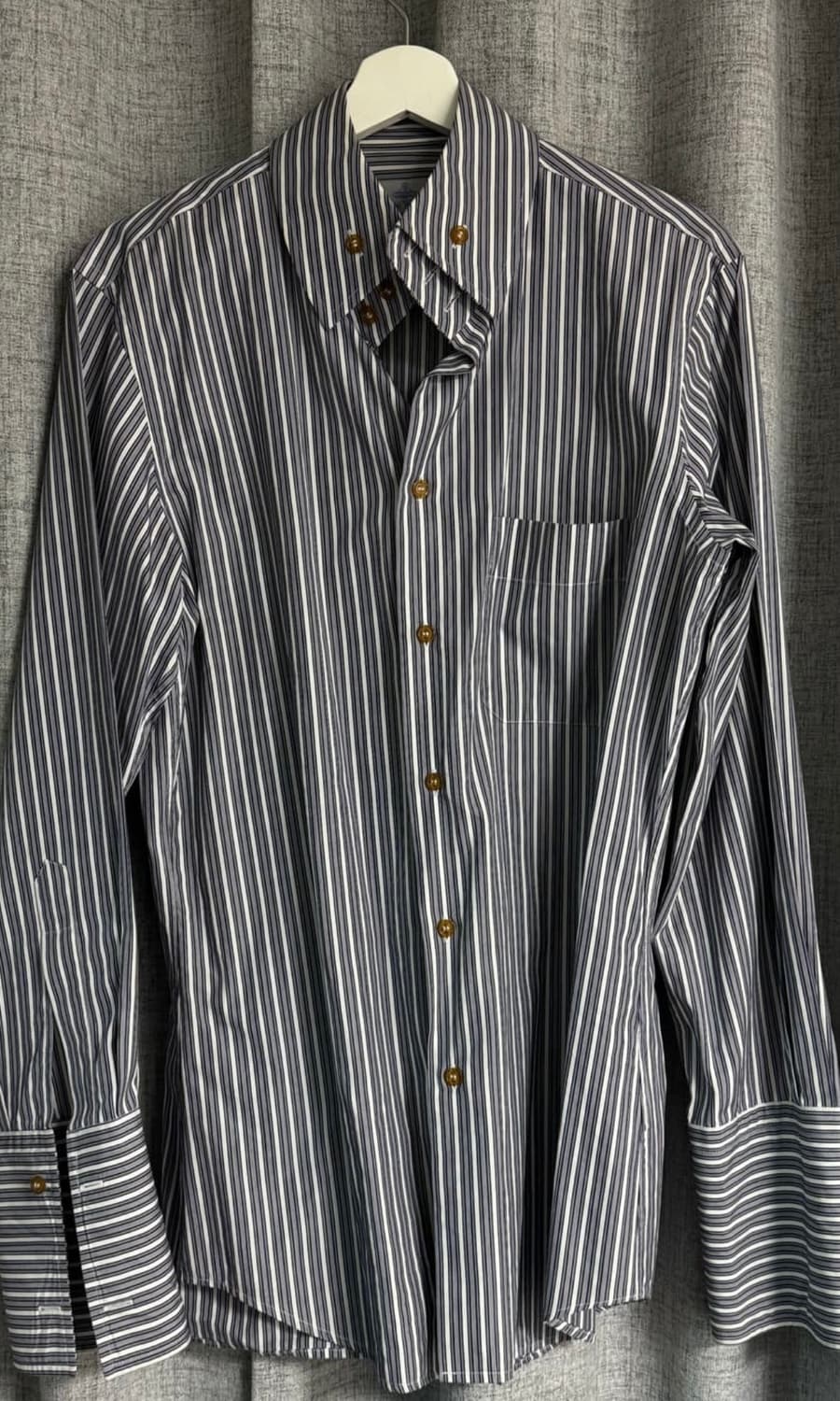 Free) 비비안웨스트우드 90s 프릴 스트라이프셔츠 상품이미지1