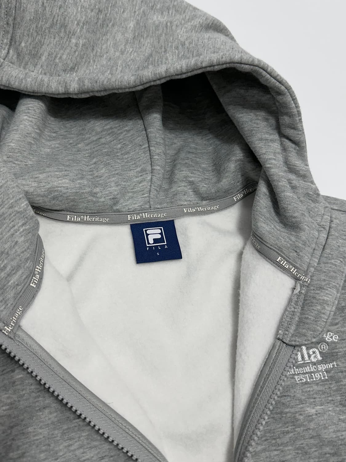 휠라 이탈리아 기모 후드집업 상품이미지7