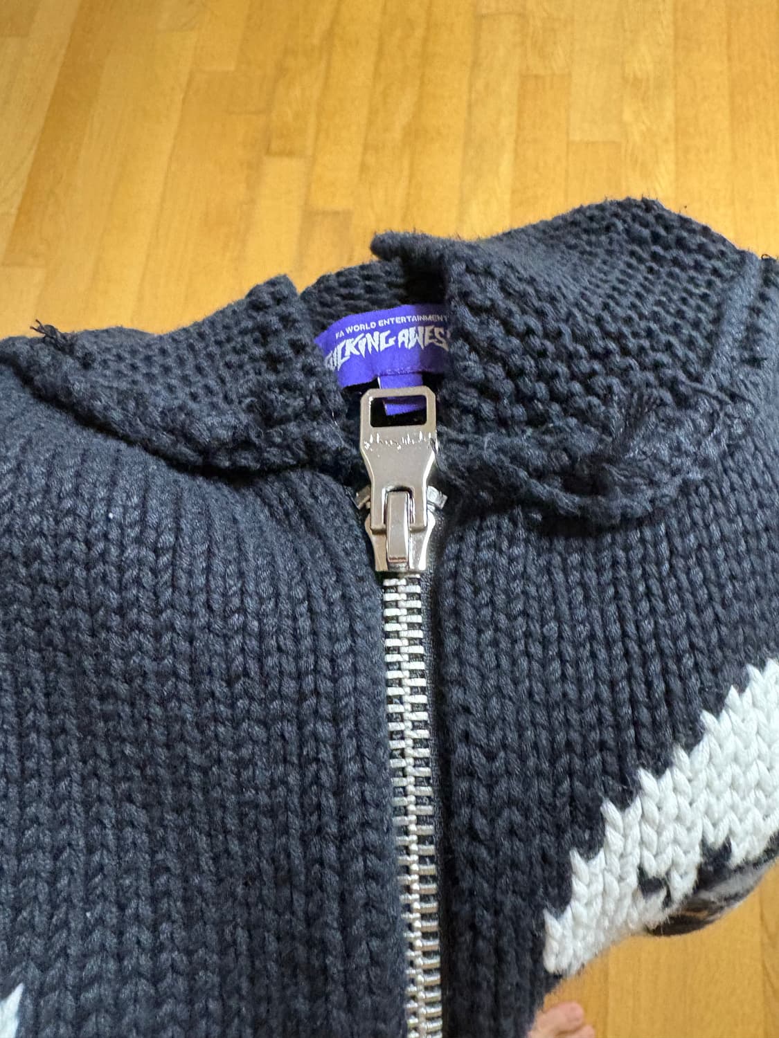 퍼킹어썸 니트 코위찬 가디건 L 상품이미지5