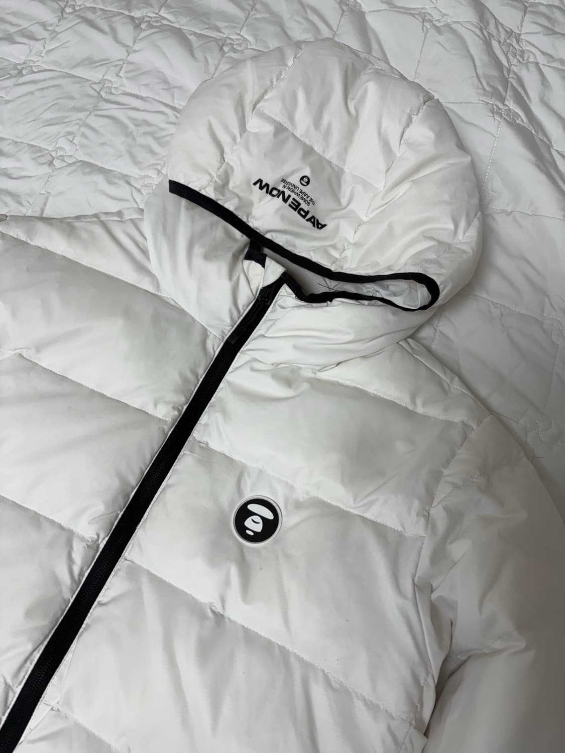 AAPE 패딩 아이보리 M 상품이미지4