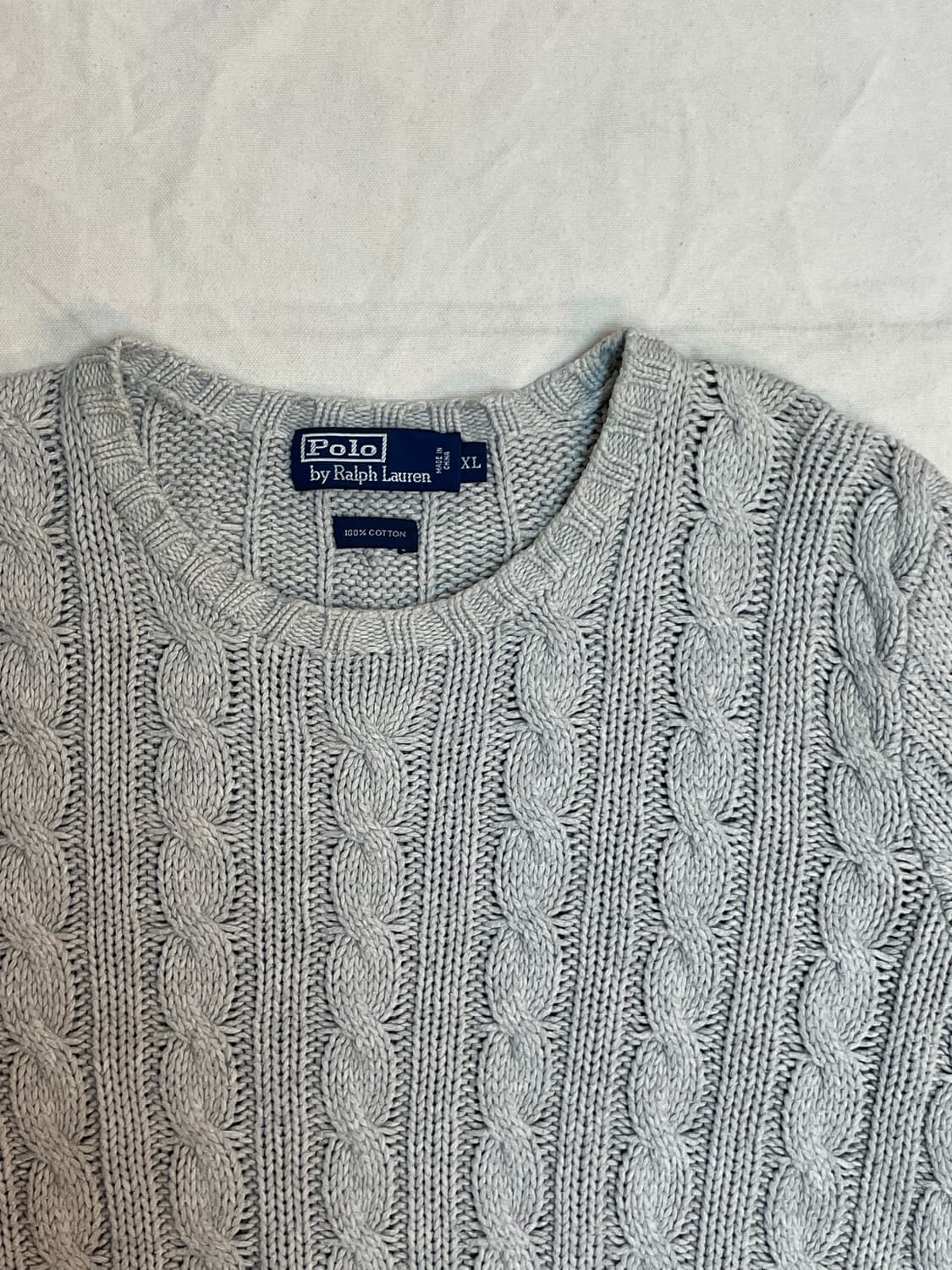 폴로 코튼 케이블니트 상품이미지2