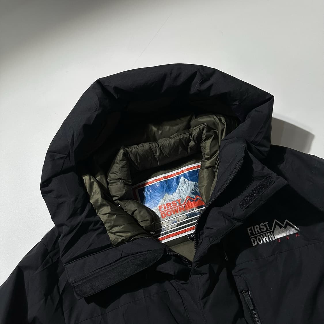 퍼스트다운 마우리 다운 패딩 파카 블랙 상품이미지5