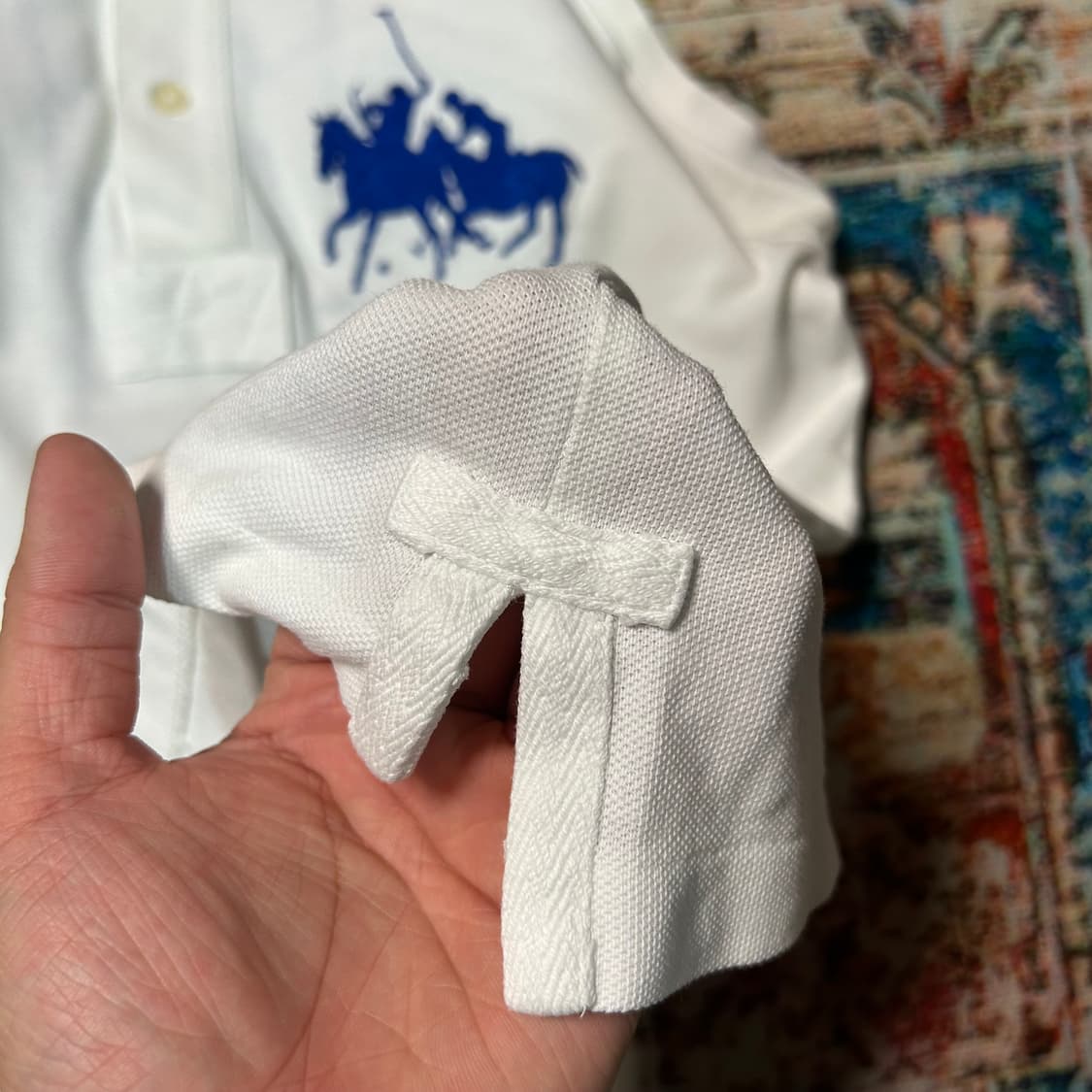 [M] 폴로 랄프로렌 스키니 폴로 빅포니 카라 반팔티 상품이미지7