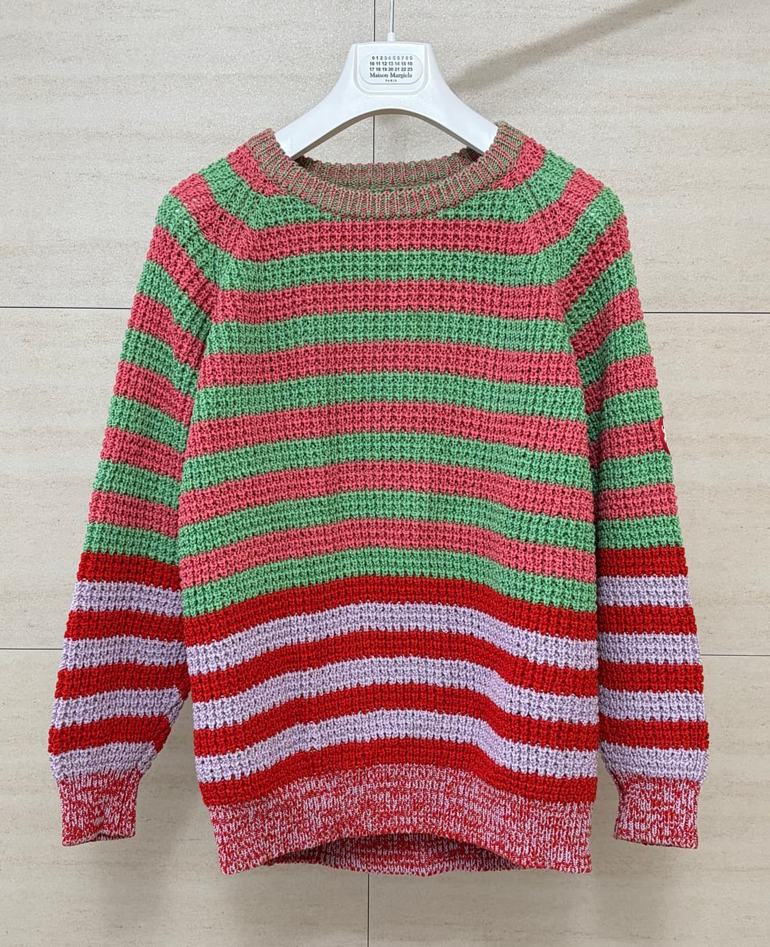 20SS 카브엠트 C.E STRIPE LOOSE WAFFLE KNIT 상품이미지1