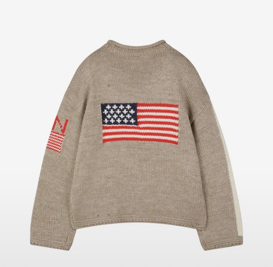 선데이후르츠마켓 성조기 니트 L 상품이미지2