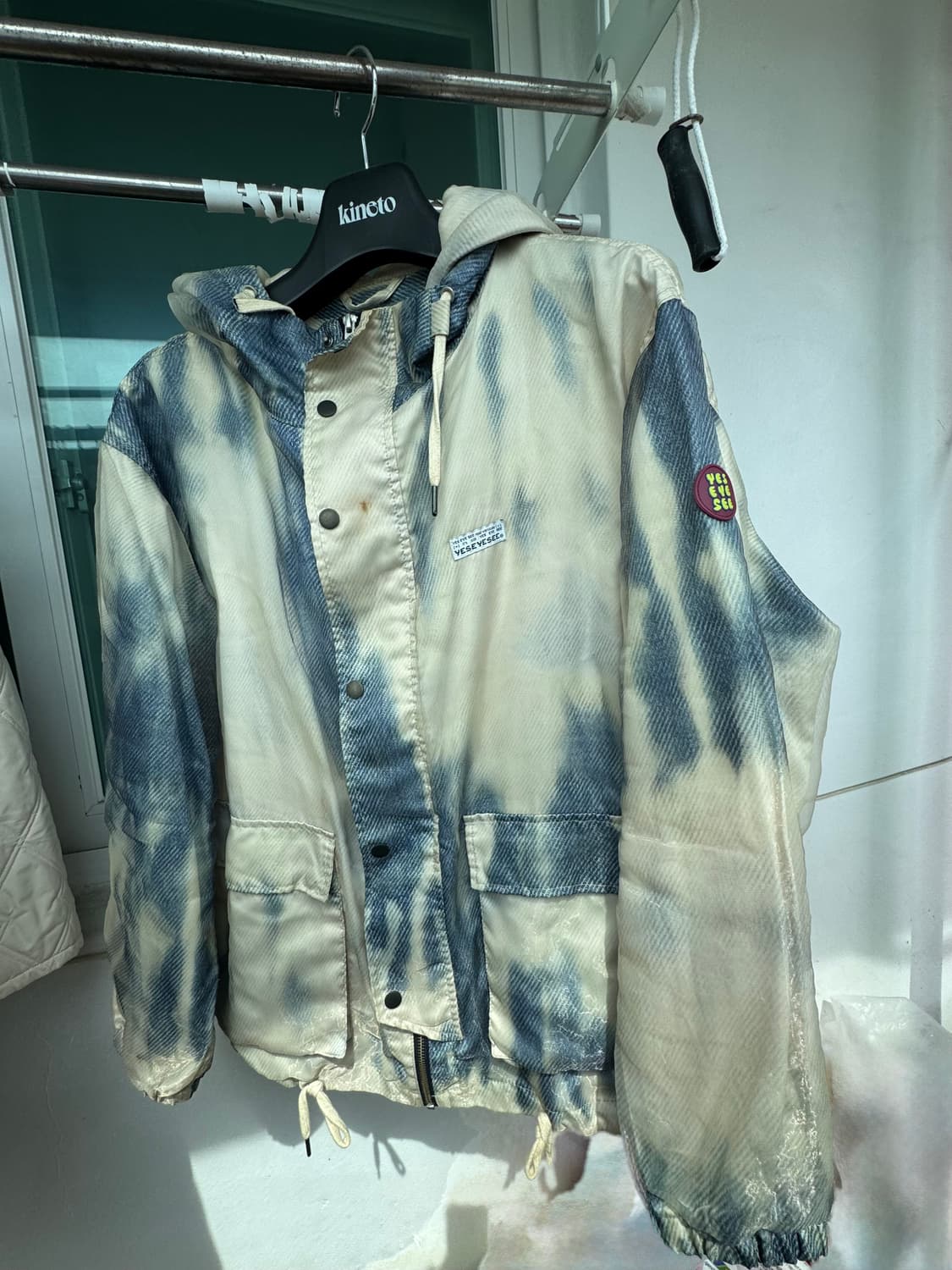 예스아이씨 bleached hooded jacket/Beige/L 상품이미지1