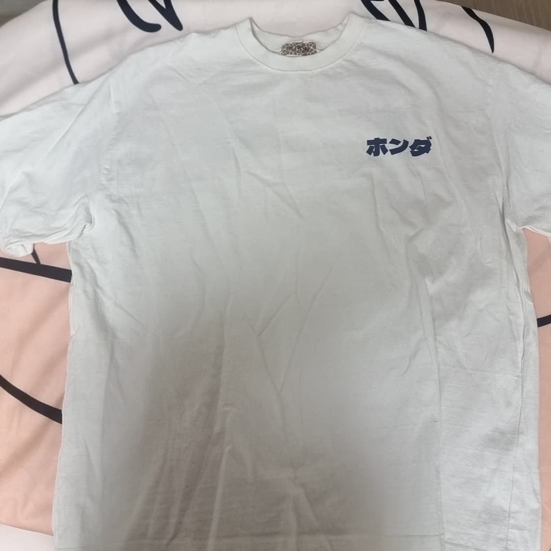 키린사의 한국제 혼다(Honda) 프린팅 반팔 티셔츠 화이트(free) 상품이미지1