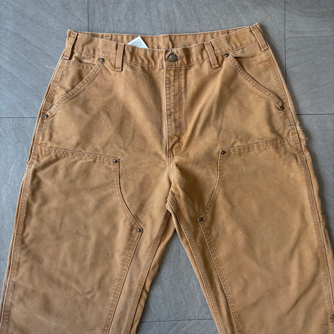 칼하트 정품 브라운 더블니 팬츠 상품이미지2