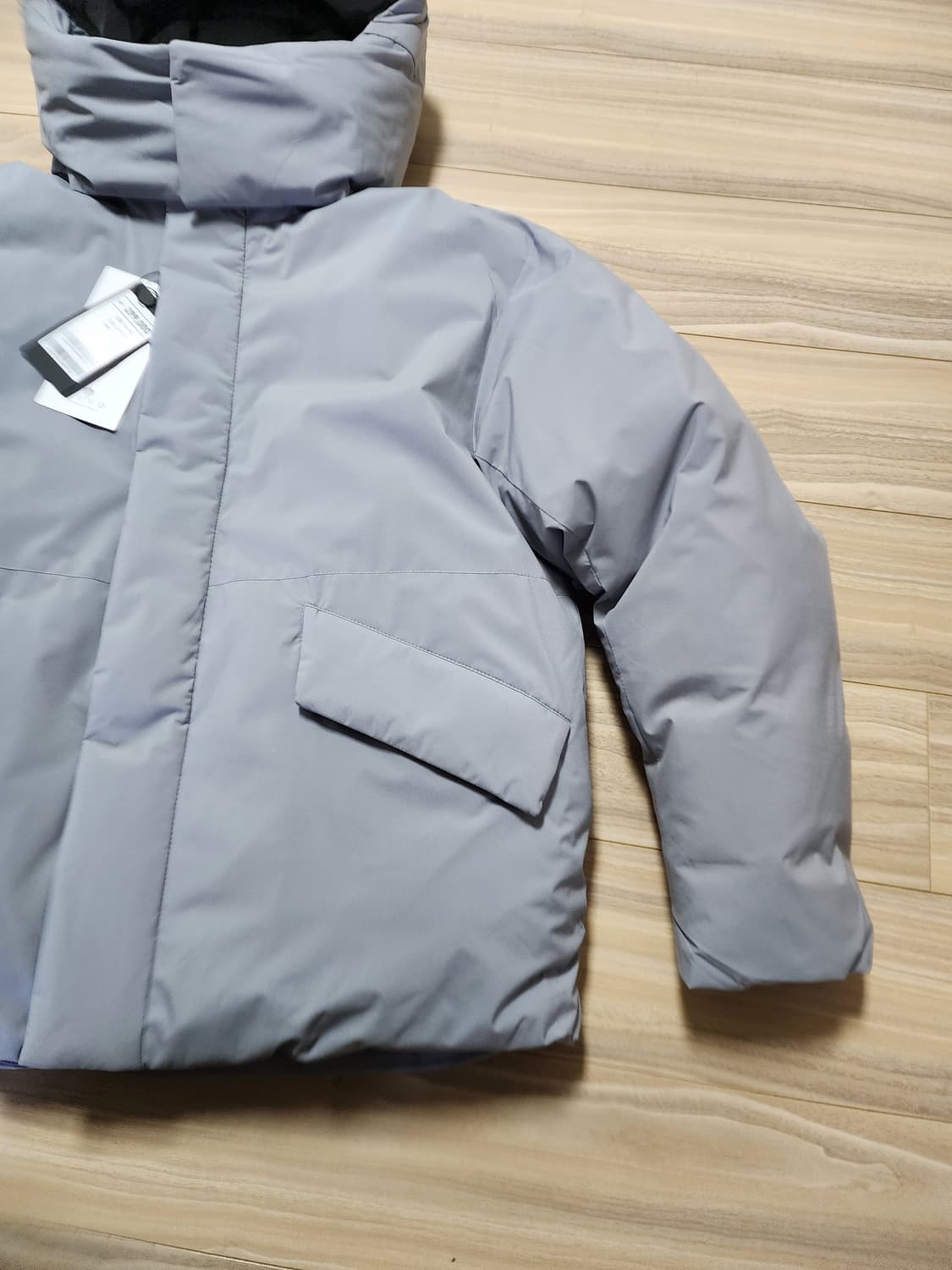 지오지아앤드지덕다운패딩점퍼100그레이 상품이미지2